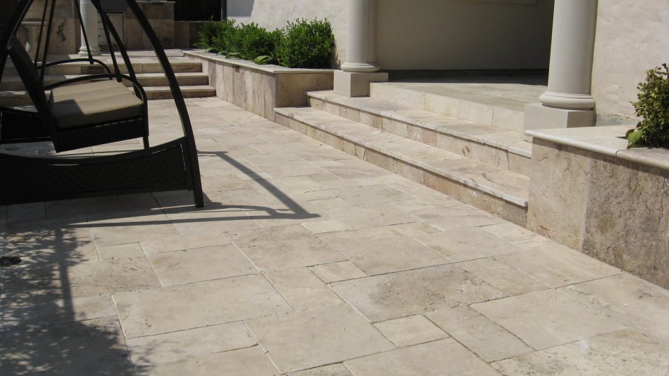Travertine Pavers Patio